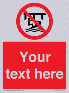 Custom Do not use watercraft in the vicinity of piers